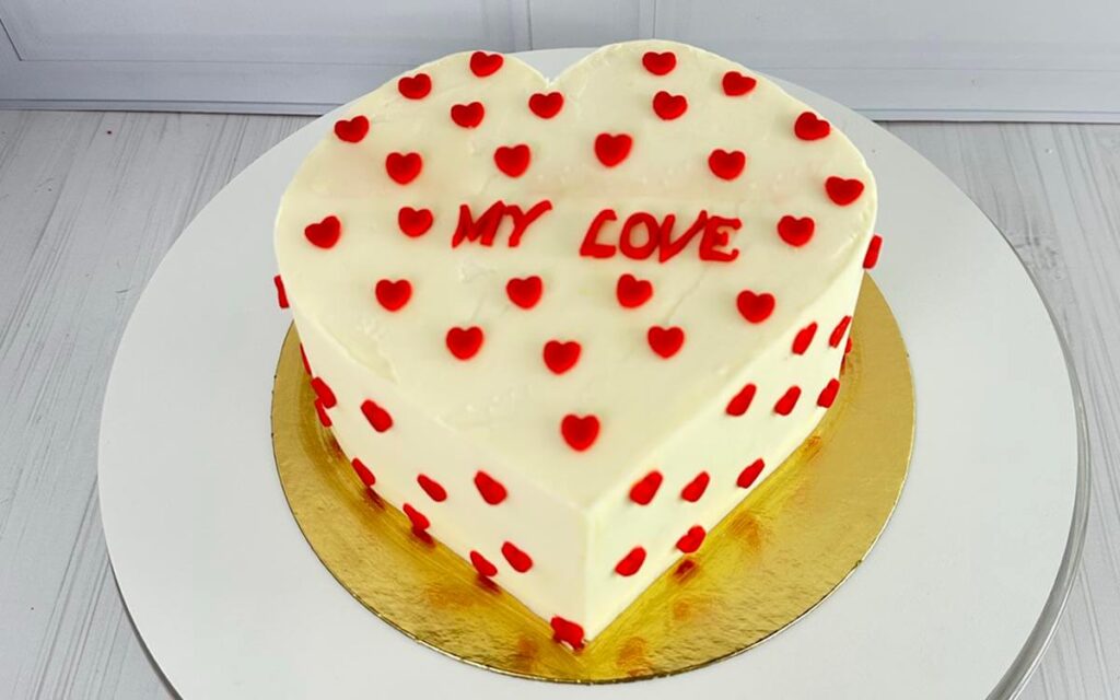 Tarta de San Valentín - Mini corazones
